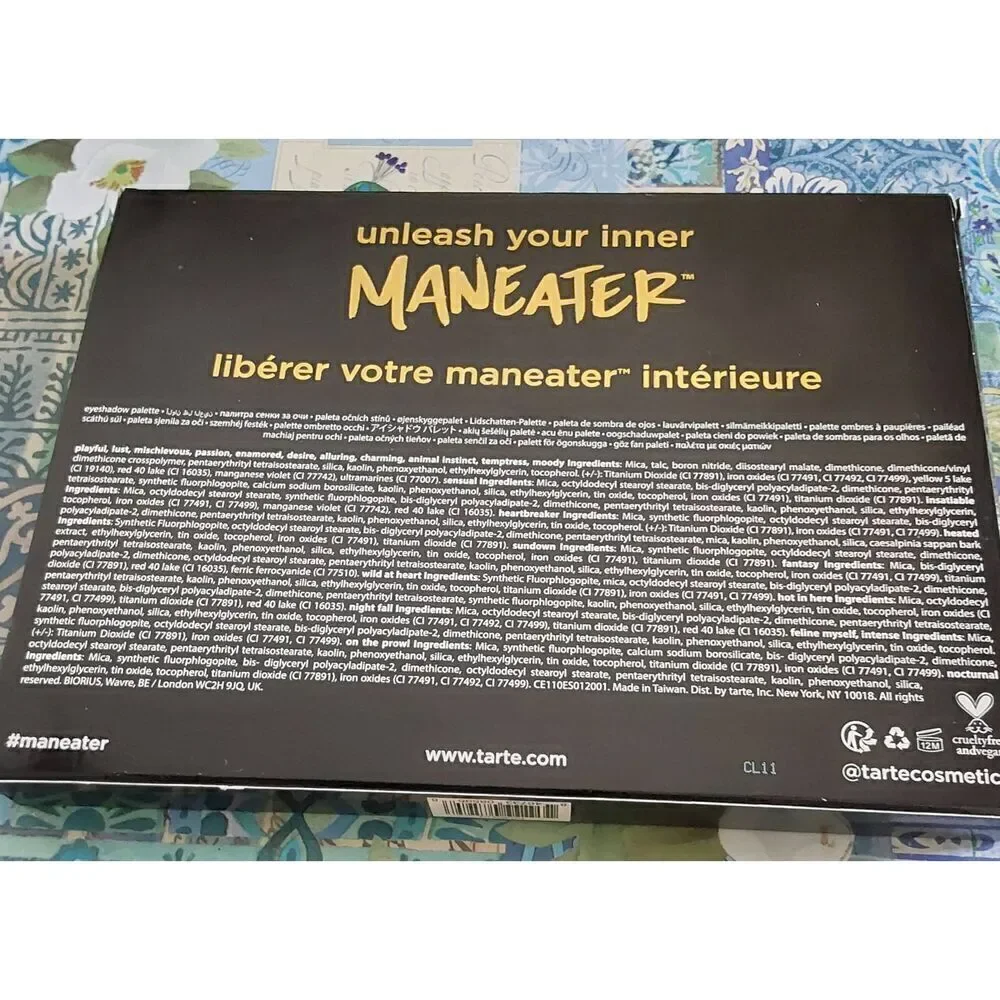 BNIB~Tarte Cosmetics Maneater After Dark Eyeshadow Palette
